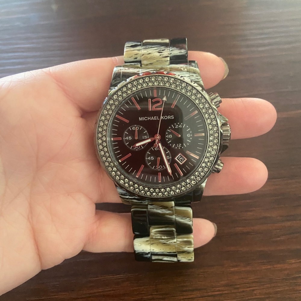 Michael Kors woodgrain watch